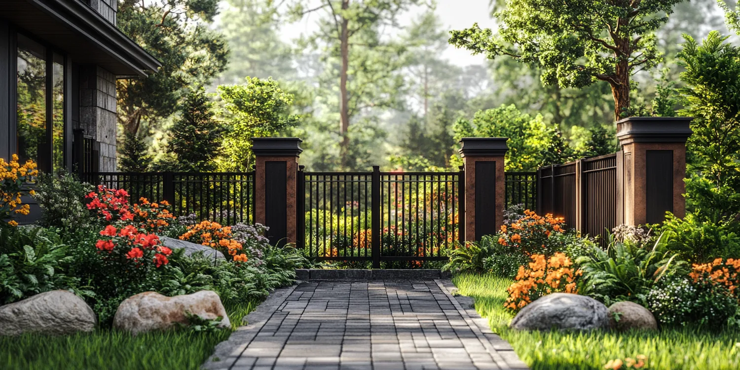 Metallzäune aus Polen mit montage