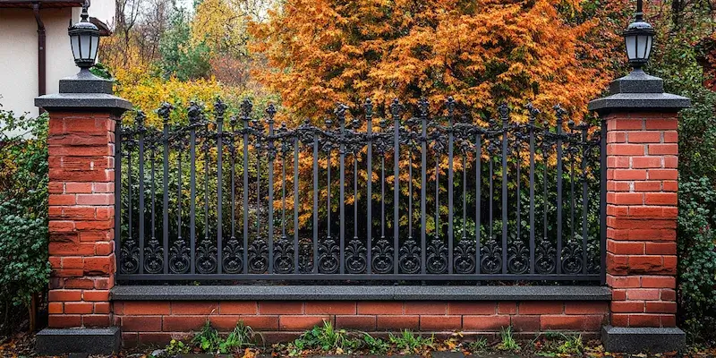 Moderne Zäune aus Polen